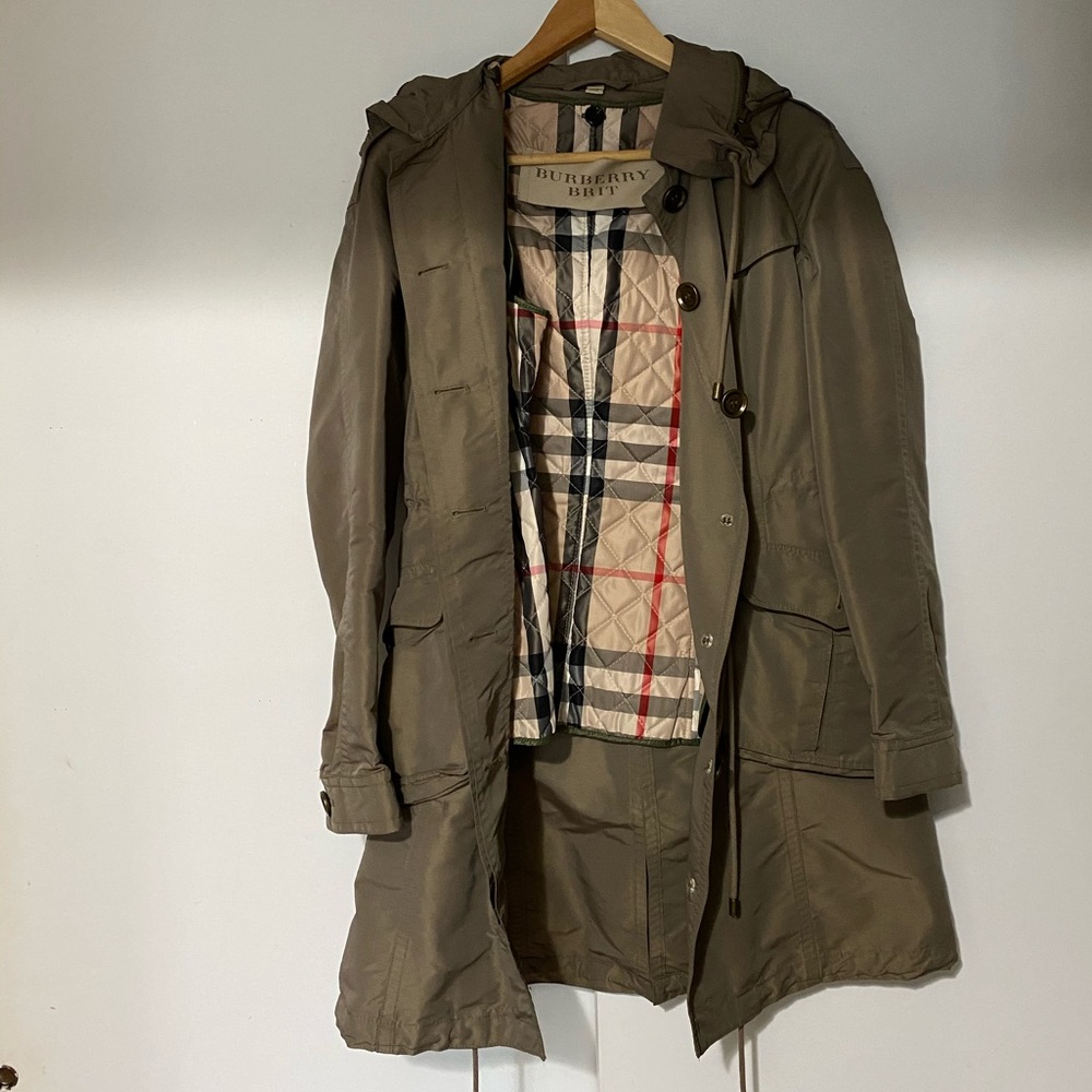 Burberry Brit Peaked Hood Utility Jacket